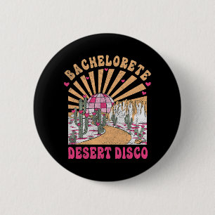 Chapa Redonda De 5 Cm Novia Desierto Disco Cuadrilla de Fiesta de Desped