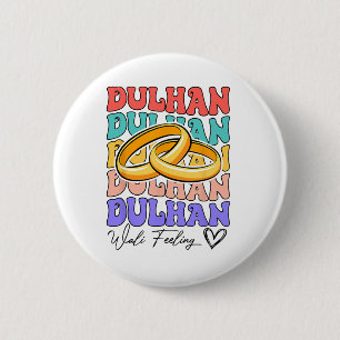 Chapa Redonda De 5 Cm Novia India A Punto De Casarse Boda Desi Dulhan Wa