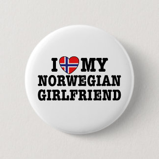 Chapa Redonda De 5 Cm Novia noruega