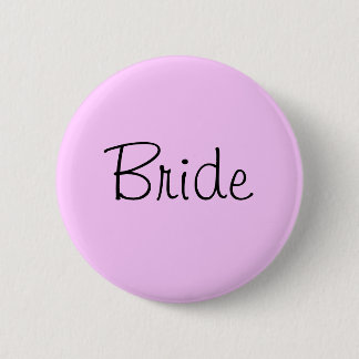 Chapa Redonda De 5 Cm Novia Pin