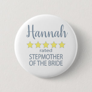 Chapa Redonda De 5 Cm Novia y Cortejo Nupcial 5 Estrellas Madrastra de l