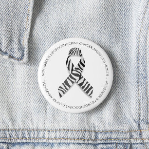Chapa Redonda De 5 Cm Noviembre es el Mes del Cáncer Neuroendocrino Cebr