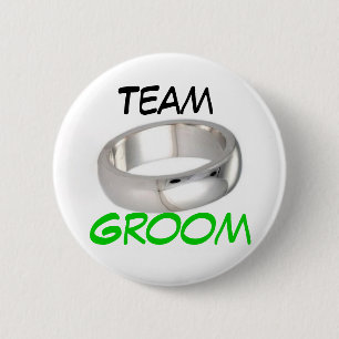 Chapa Redonda De 5 Cm Novio del equipo