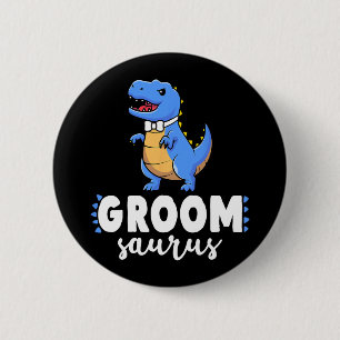 Chapa Redonda De 5 Cm Novio Saurus Dinosaurio Compromiso Bodas Parejas M