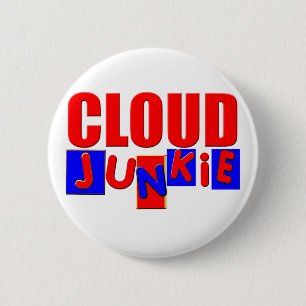 Chapa Redonda De 5 Cm Nube Divertida