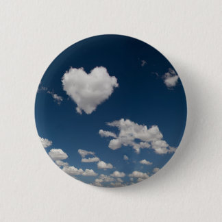 Chapa Redonda De 5 Cm Nube en forma de corazón