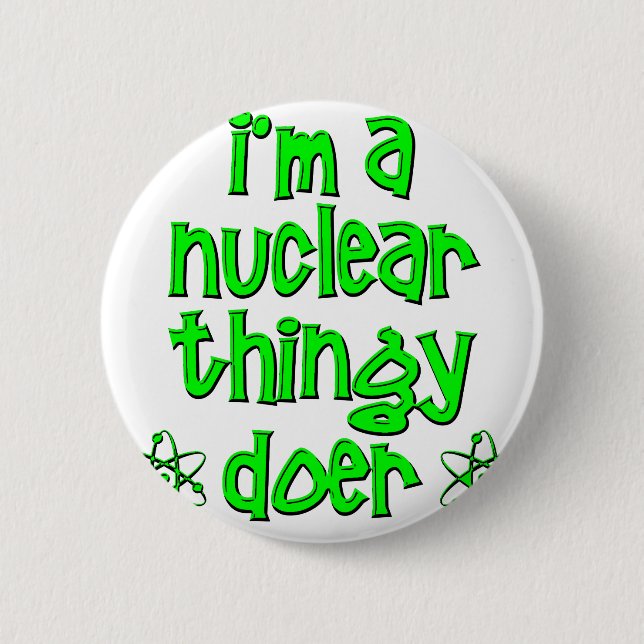 Chapa Redonda De 5 Cm nuclear divertido (Anverso)