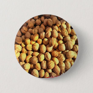 Chapa Redonda De 5 Cm Nueces de nuez fresca Pintura hiperrealista