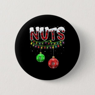 Chapa Redonda De 5 Cm Nueces de pecho coincidentes con castañas Navidade