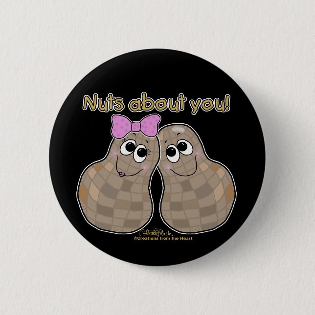 Chapa Redonda De 5 Cm ¡Nueces Sobre Ti! (Anverso)