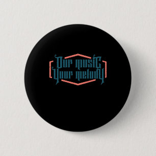 Chapa Redonda De 5 Cm Nuestra música tu melodía