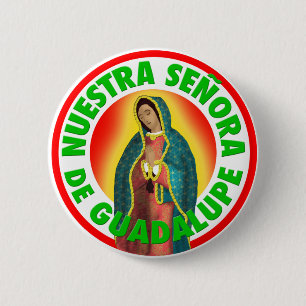 Chapa Redonda De 5 Cm Nuestra Señora de Guadalupe