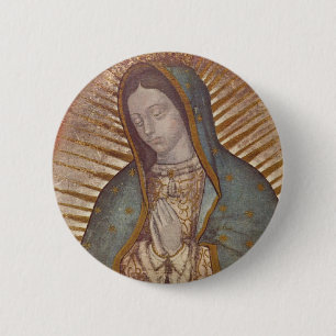 CHAPA REDONDA DE 5 CM NUESTRA SEÑORA OF GUADALUPE