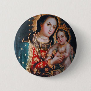 CHAPA REDONDA DE 5 CM NUESTRA SEÑORA REFUGIO DE PECADORES