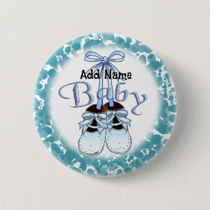 Chapa Redonda De 5 Cm Nuestros zapatos de bebé