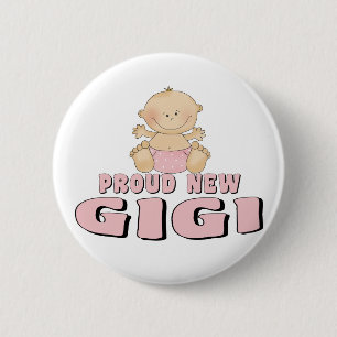 Chapa Redonda De 5 Cm NUEVA camiseta ORGULLOSA de Gigi