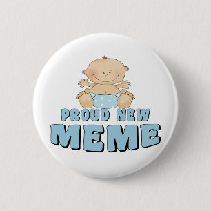 Chapa Redonda De 5 Cm NUEVA camiseta ORGULLOSA de Meme
