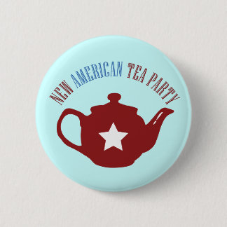 Chapa Redonda De 5 Cm Nueva fiesta del té americana