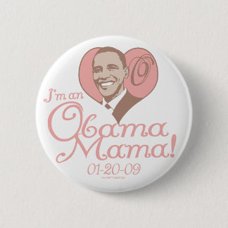 Chapa Redonda De 5 Cm Nueva mamá 2009 engranaje de Obama