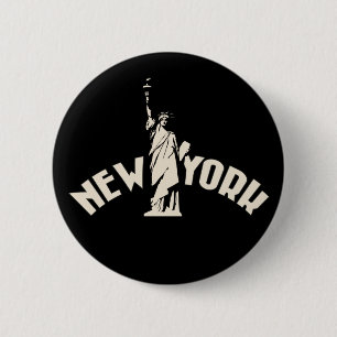 Chapa Redonda De 5 Cm Nueva York
