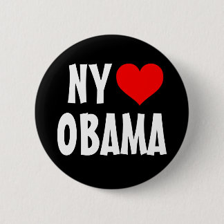Chapa Redonda De 5 Cm Nueva York ama a Obama