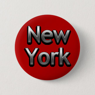 Chapa Redonda De 5 Cm Nueva York industrial - en rojo