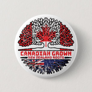 Chapa Redonda De 5 Cm Nueva Zelanda Nueva Zelanda Canadiense Roots de ár