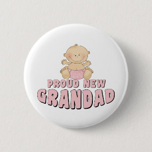 Chapa Redonda De 5 Cm NUEVO chica    ORGULLOSO del Grandad