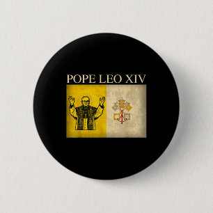 Chapa Redonda De 5 Cm Nuevo Papa León Xiv Robert Francis Prevocan La Fl 