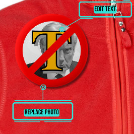 Chapa Redonda De 5 Cm Nuevo símbolo antiTrump