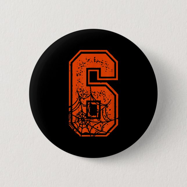 Chapa Redonda De 5 Cm Number 6 67 Meme Halloween Pumpkin Costume Matchin (Anverso)