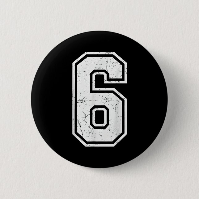 Chapa Redonda De 5 Cm Number 6 Matching 67 Meme Costume Men Women Kids  (Anverso)