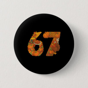 Chapa Redonda De 5 Cm Número 67 Coincidencia Seis Siete 6 7 Meme 67 Acci