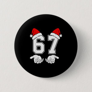Chapa Redonda De 5 Cm Número 67 coincidente seis siete 6 7 Meme 6 7 Navi