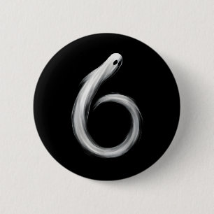 Chapa Redonda De 5 Cm Número 6 Fantasma Divertido Seis Siete 67 Meme de