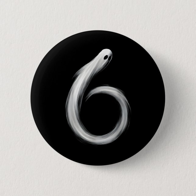 Chapa Redonda De 5 Cm Número 6 Fantasma Divertido Seis Siete 67 Meme de  (Anverso)