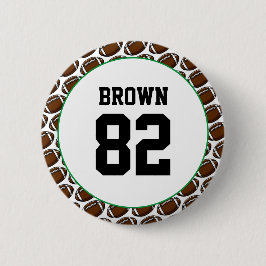 Chapa Redonda De 5 Cm Número de nombres de fútbol Colores de escuela de 