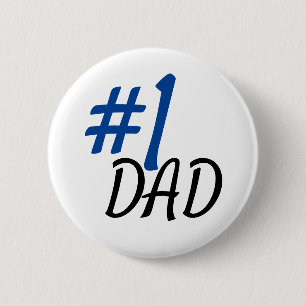 Chapa Redonda De 5 Cm Número uno de papá