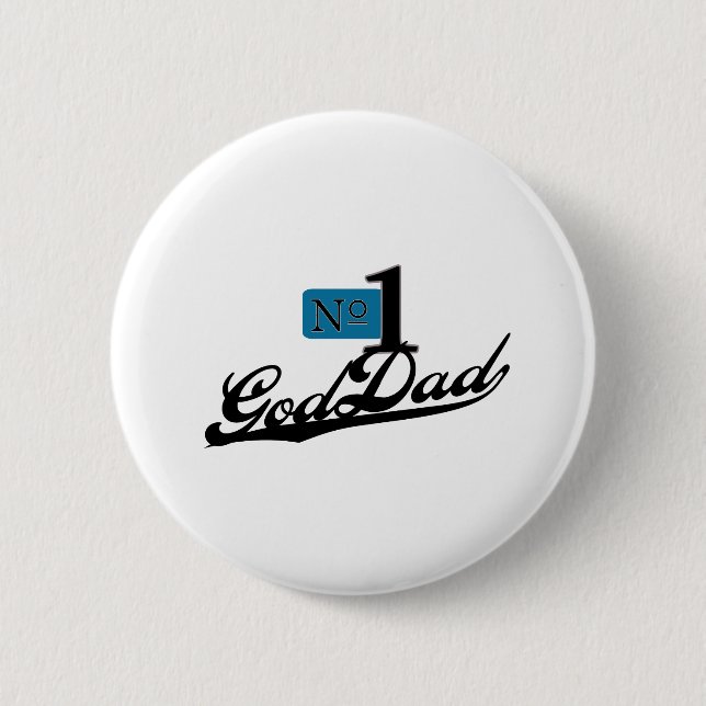 Chapa Redonda De 5 Cm Número uno GodDad (Anverso)