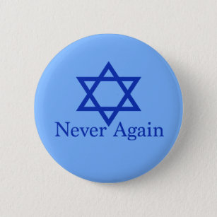 Chapa Redonda De 5 Cm Nunca más recuerdo del Holocausto judío