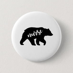 Chapa Redonda De 5 Cm Nurse Bear