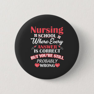 Chapa Redonda De 5 Cm Nursing Life   Nursing School Student