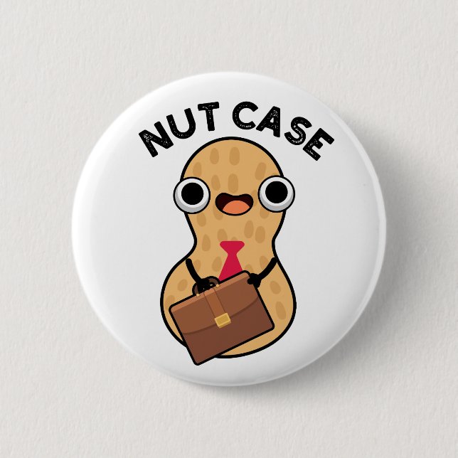 Chapa Redonda De 5 Cm Nut Funda Funny Peanut Puns (Anverso)