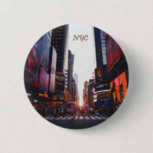 Chapa Redonda De 5 Cm NYC Times Square New York