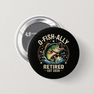 Chapa Redonda De 5 Cm O-Fish-Almente Retirado 2026 Pescador Pesca