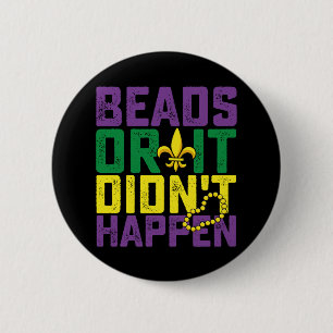 Chapa Redonda De 5 Cm ¿O no ocurrió el carnaval de Mardi Gras?