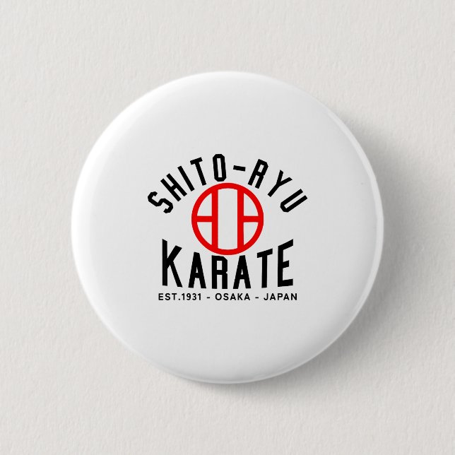 Chapa Redonda De 5 Cm O-ryu Karate Japan Martial Arts  (Anverso)