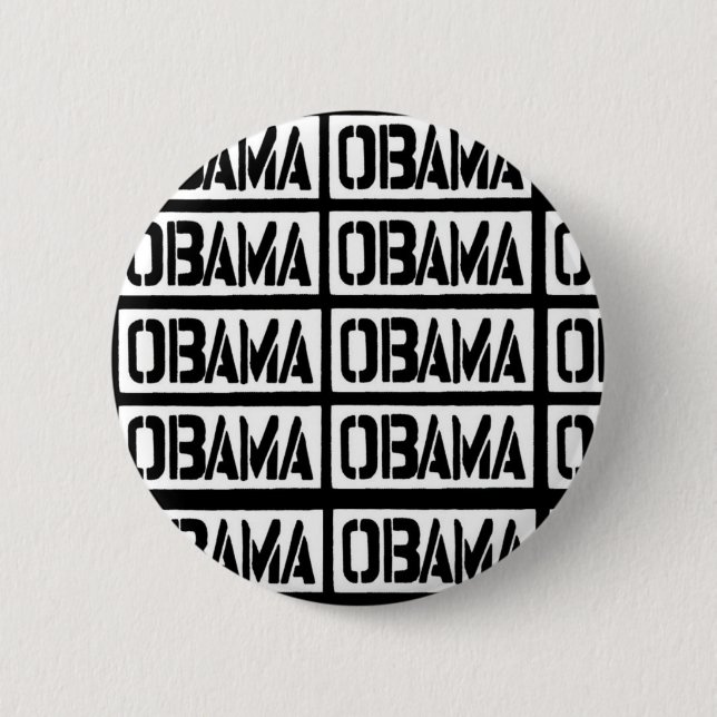 Chapa Redonda De 5 Cm obama (Anverso)