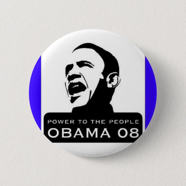 Chapa Redonda De 5 Cm obama (Anverso)