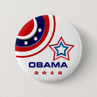 Chapa Redonda De 5 Cm Obama